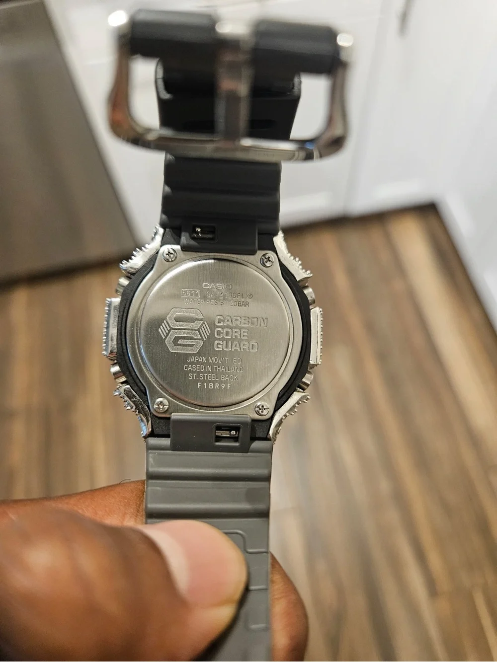 G-Shock Orange Dial Digital-Analog Watch with Bustdown Bezel